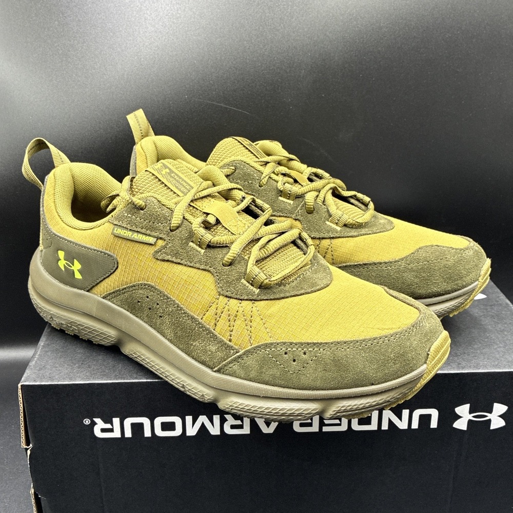 Under Armour Mens Sz 10 Charged Verssert 2 Running Shoes 3027178 320 Green/Brown